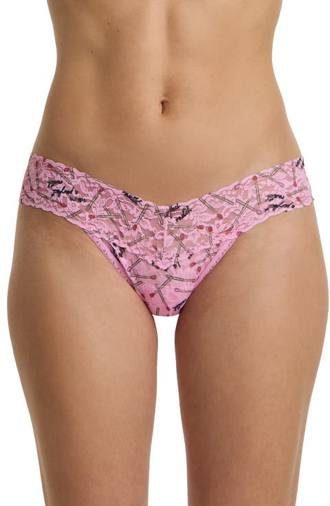 Print Low Rise Thong