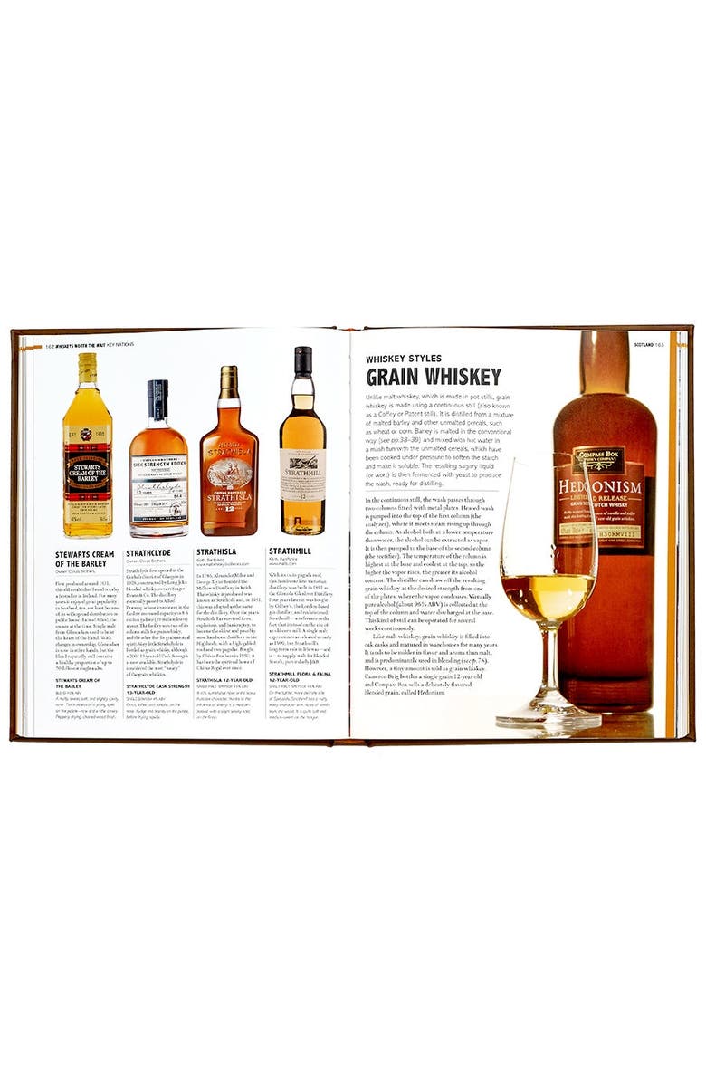 Graphic Image World Whiskey Leather Coffee Table Book, Alternate, color, Brown