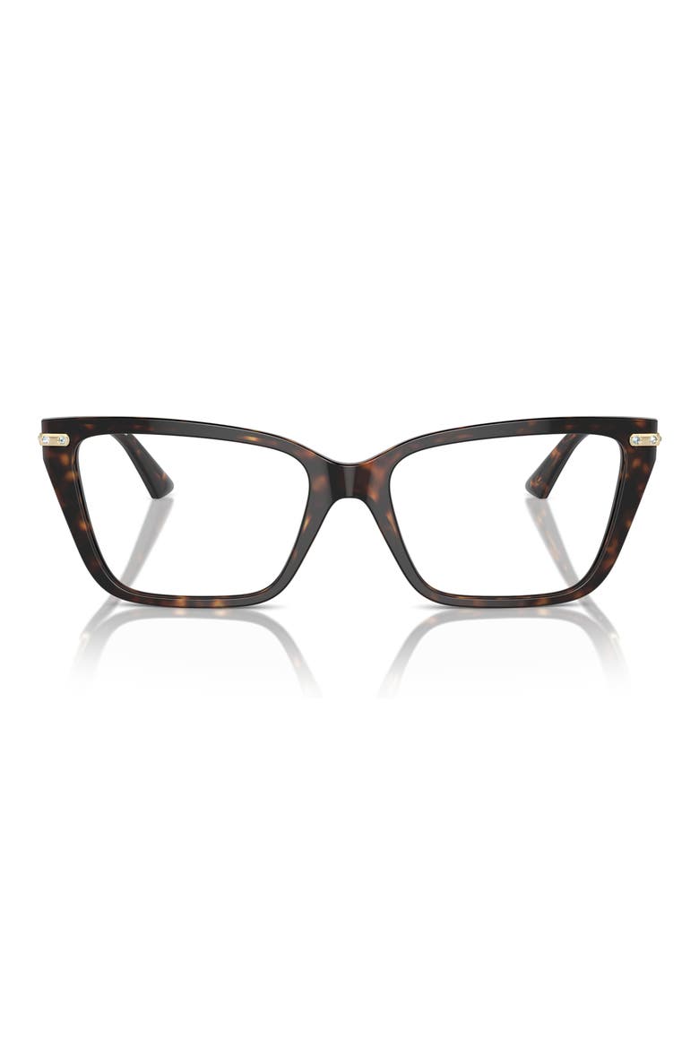 53mm Cat Eye Optical Glasses, Main, color, HAVANA / DEMO LENS