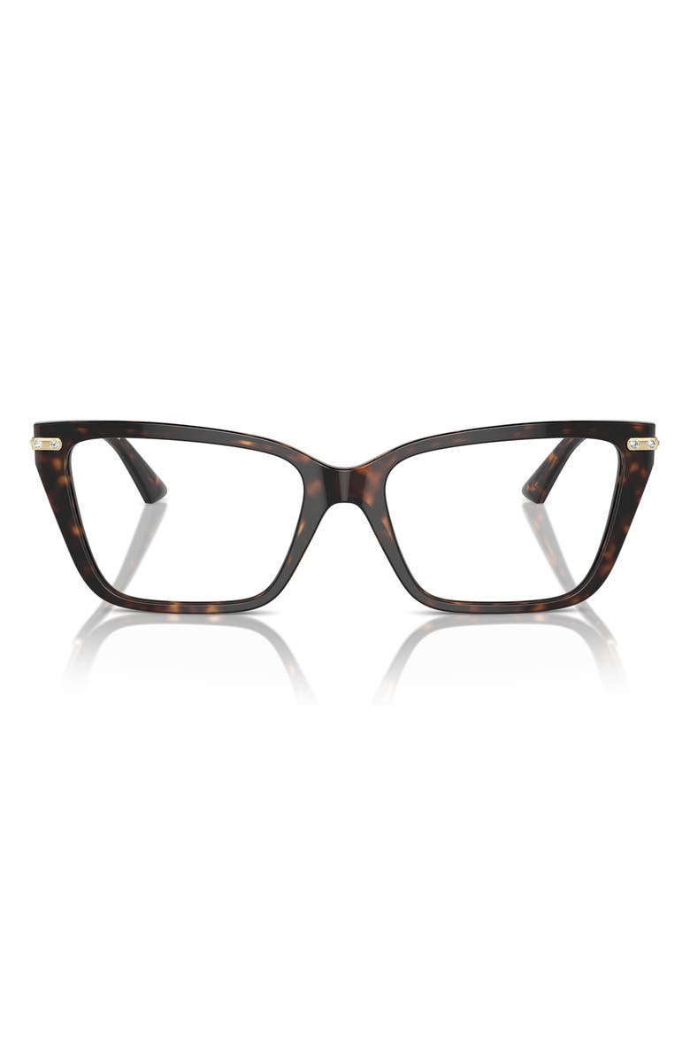 Jimmy Choo 53mm Cat Eye Optical Glasses, Main, color,
