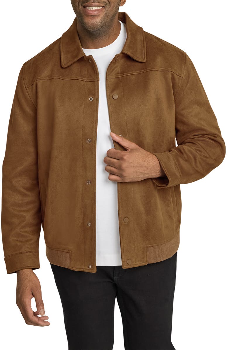 Johnny Bigg Casey Faux Suede Jacket, Main, color, Tan