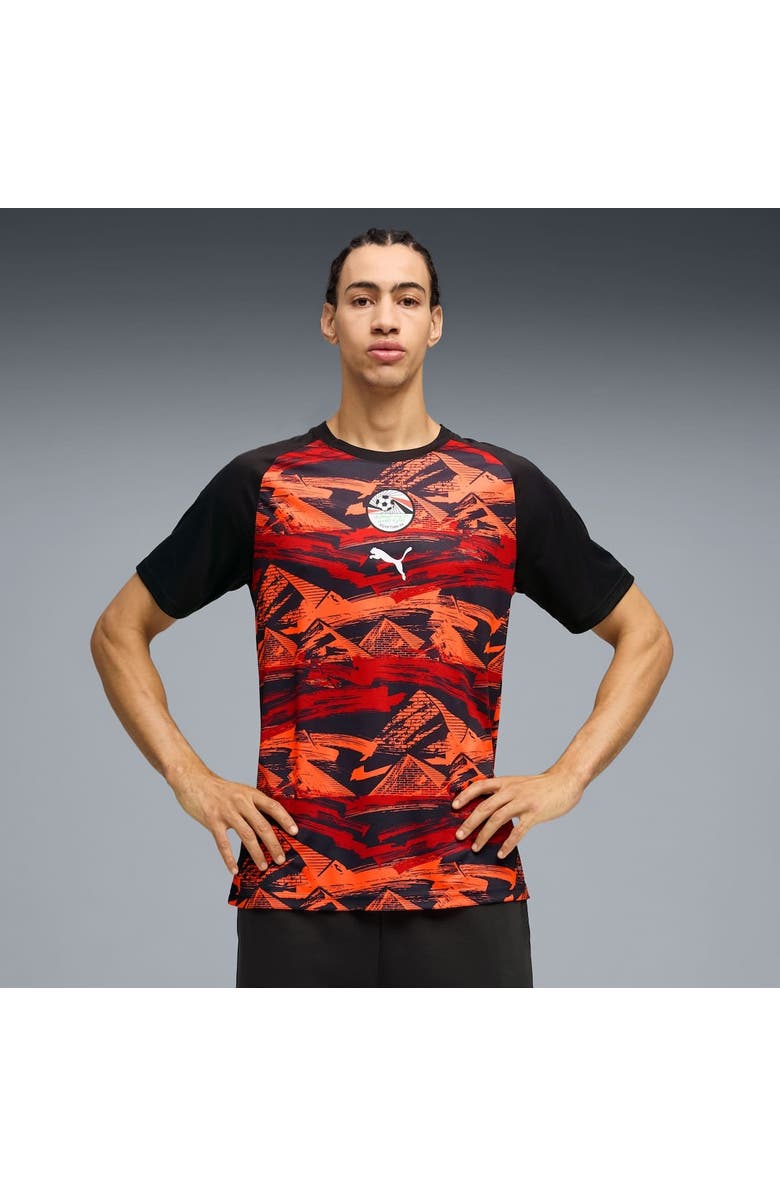 PUMA Men's Puma Black Egypt National Team Pre-Match Jersey, Alternate, color, Black