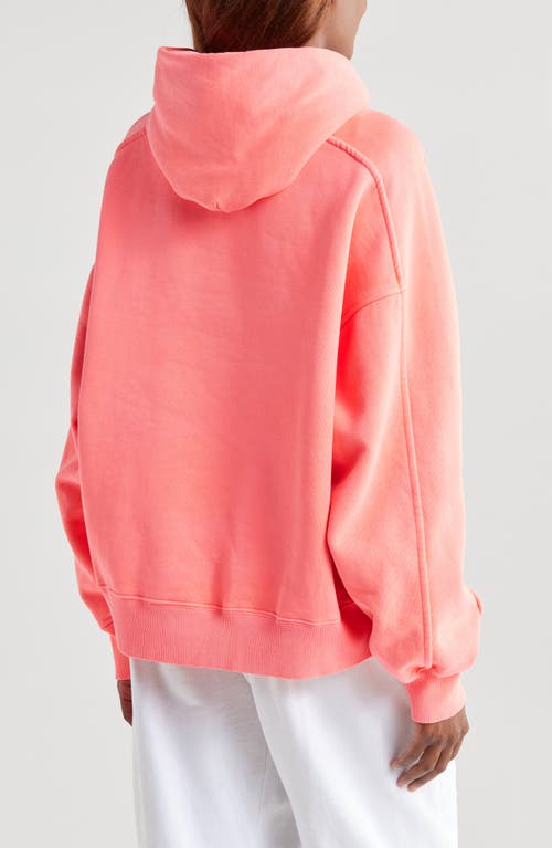 Free People A Cut Above Cotton Hoodie In Pastel Peach