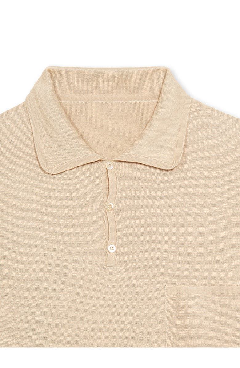 Fortela Chris Short Sleeve Polo, Alternate, color, Ecru