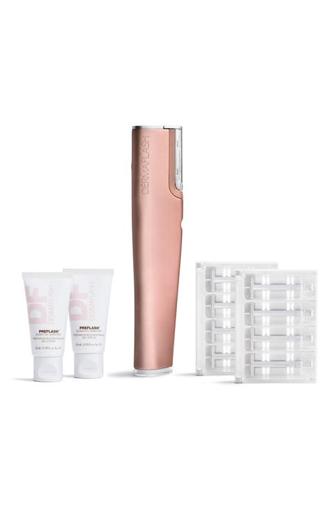 LUXE+ Anti-Aging Sonic Dermaplaning + Peach Fuzz Removal Set