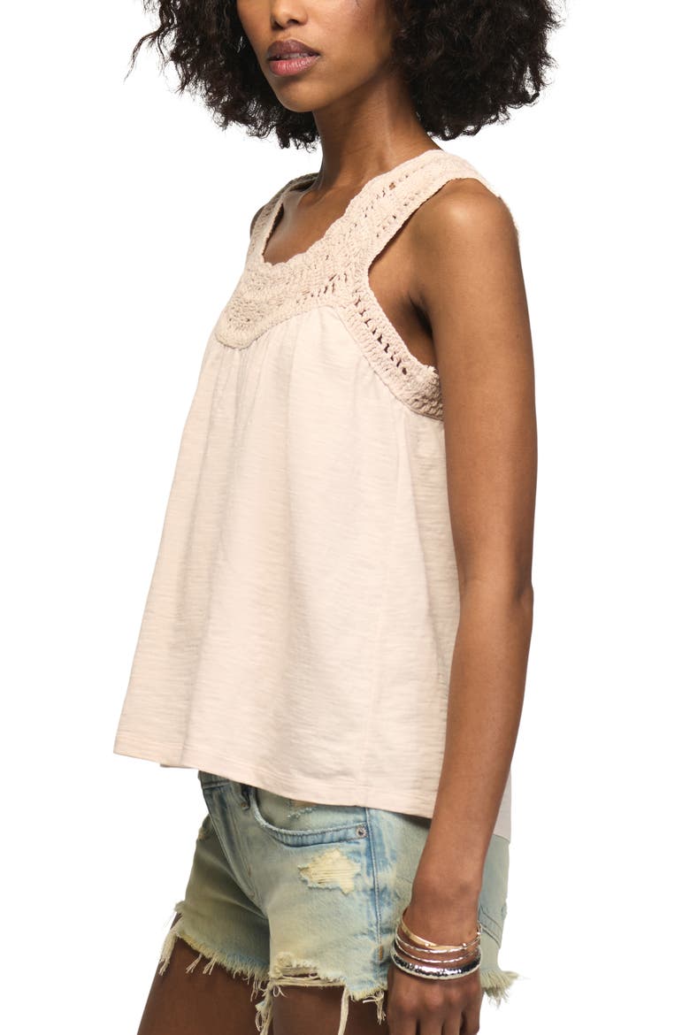 Crochet Trim Swing Tank, Alternate, color, SILVER PEONY