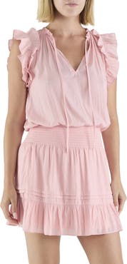 Ramy Brook Joya Smocked Tiered Dress