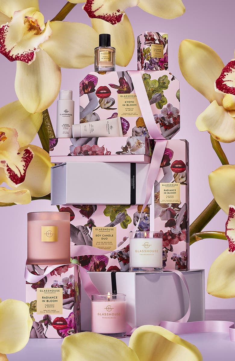 Glasshouse Fragrances Soy Candle Duo Gift Set, Alternate, color, Pink