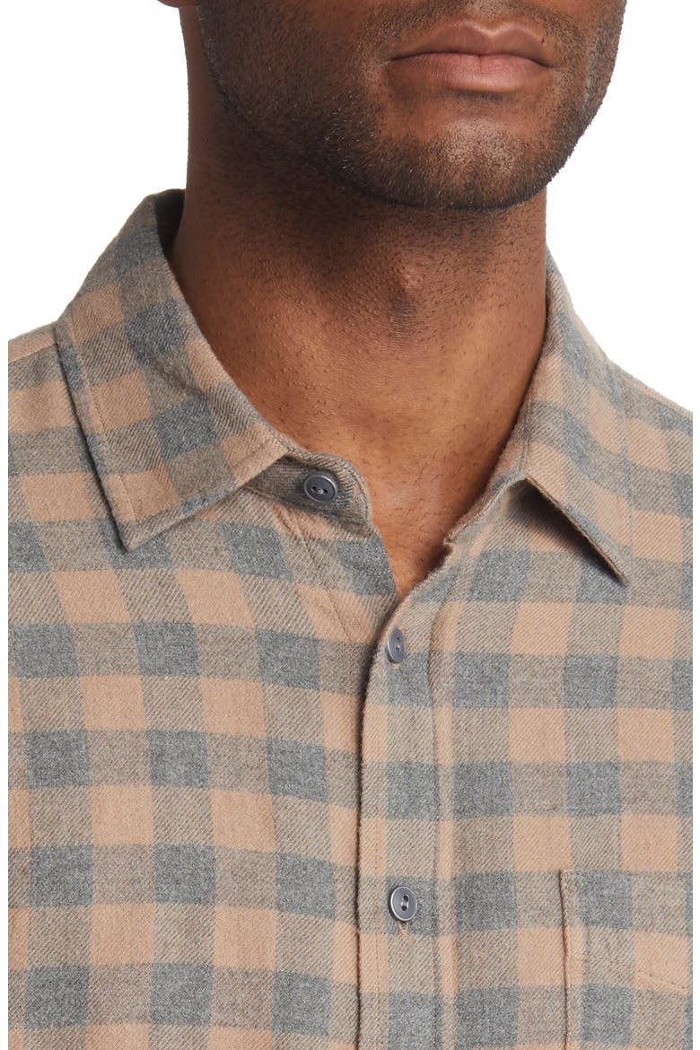 Lennox Relaxed Fit Check Button-Up Shirt, Alternate, color, CHARCOAL MIRE