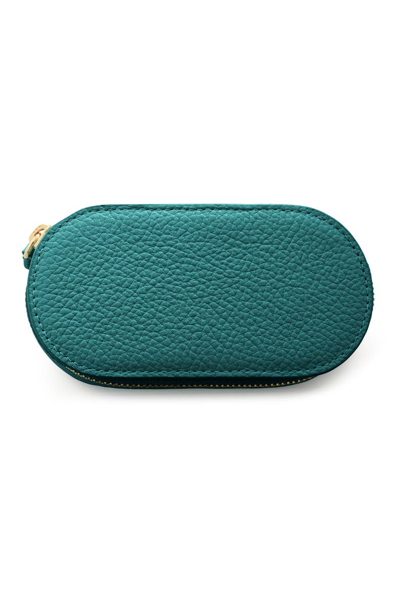 Mini Leather Jewelry Case, Alternate, color, AVOCADO