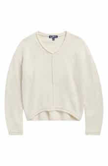 Kids' Seamed V-Neck Sweater