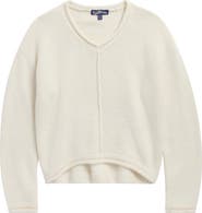 Freshman Kids' Seamed V-Neck Sweater