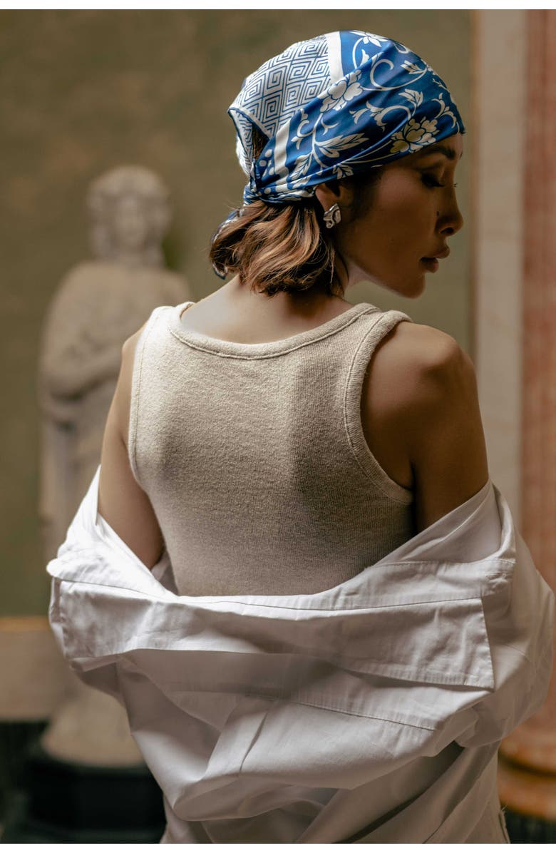 Elizabetta Nadia - Silk Bandana, Alternate, color, Blue