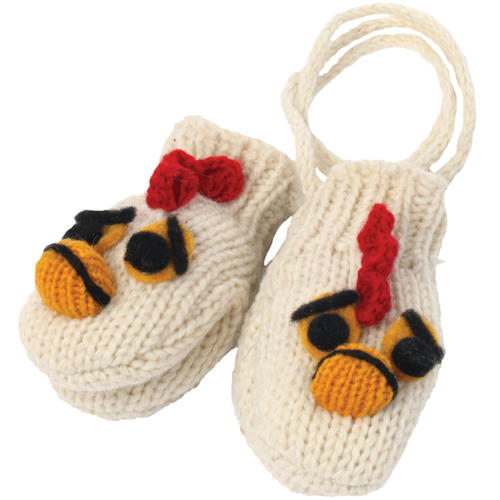 Nirvanna Designs Chicken2 Mittens In White