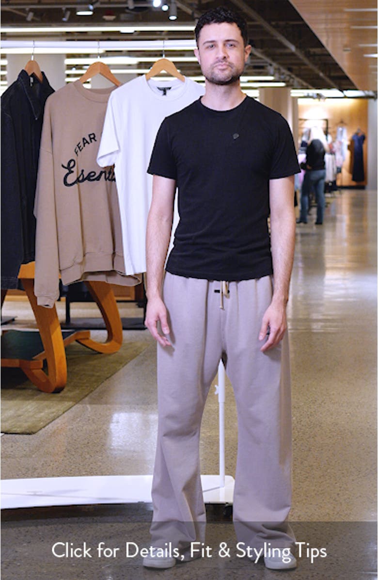 Classic Fit Training Logo Flare Leg Sweatpants, sales video thumbnail