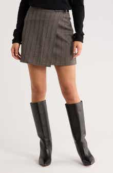 MAX STUDIO Buckle Knit Wrap Skirt