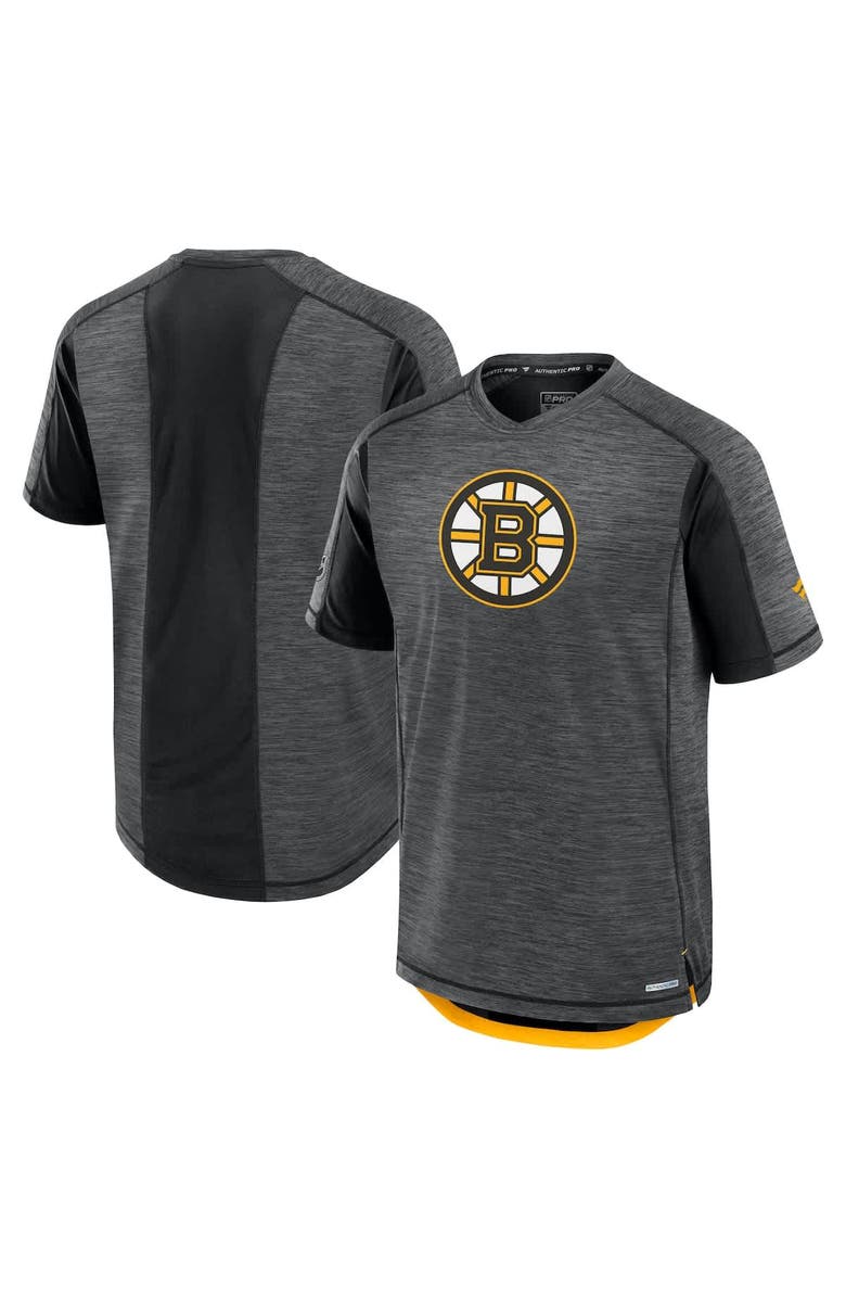FANATICS Men's Fanatics Black Boston Bruins Authentic Pro Rink Tech T-Shirt, Main, color, Black