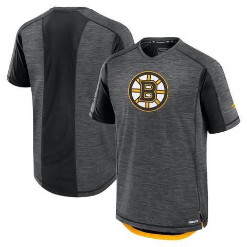 Men's Fanatics Black Boston Bruins Authentic Pro Rink Tech T-Shirt