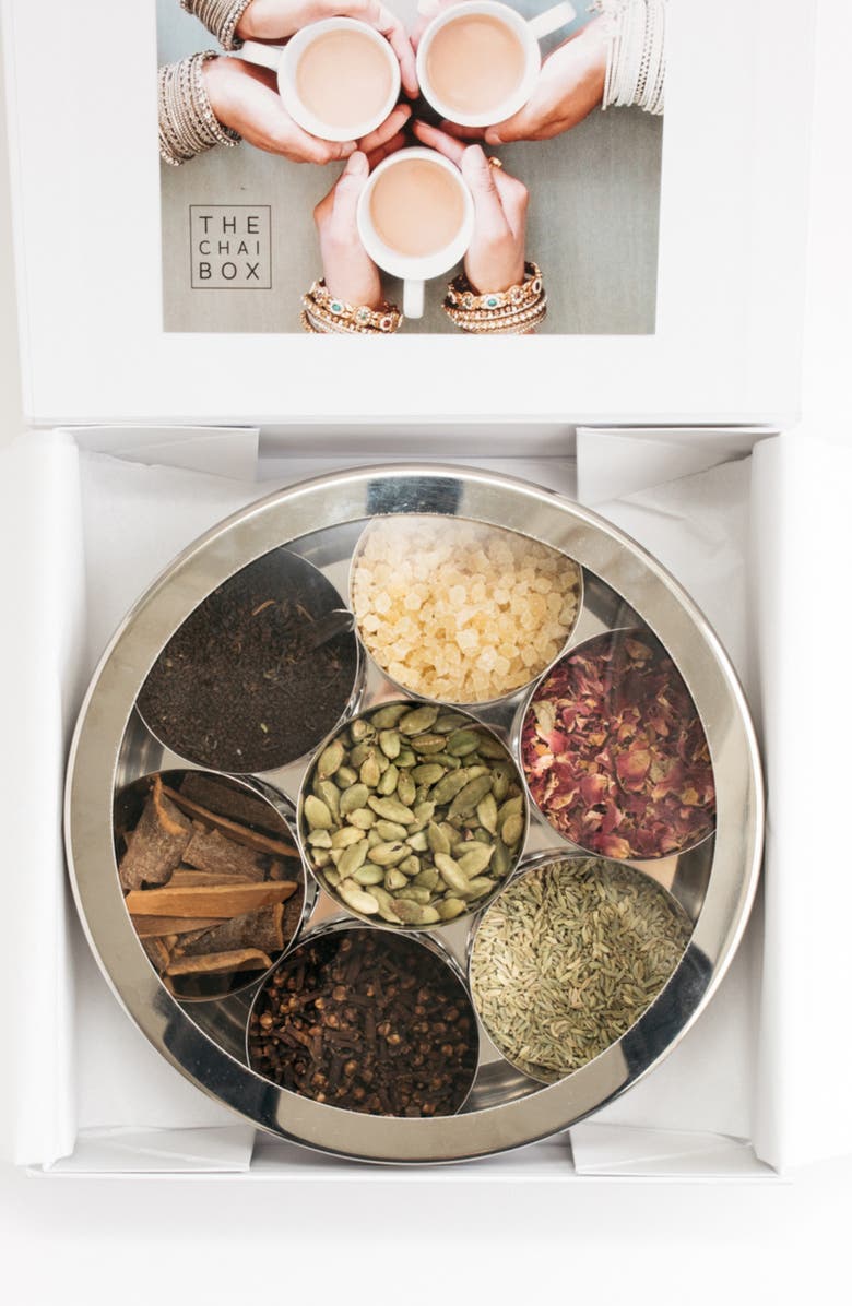 The Chai Box Gift Set, Alternate, color, White