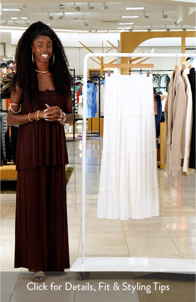 Miriah Tiered Maxi Skirt, sales video thumbnail