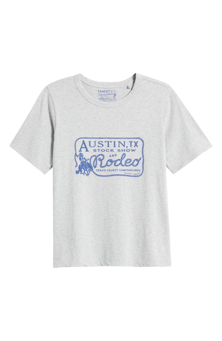 Faherty Austin Sunwashed Cotton Graphic T-Shirt, Alternate, color, Heather Grey