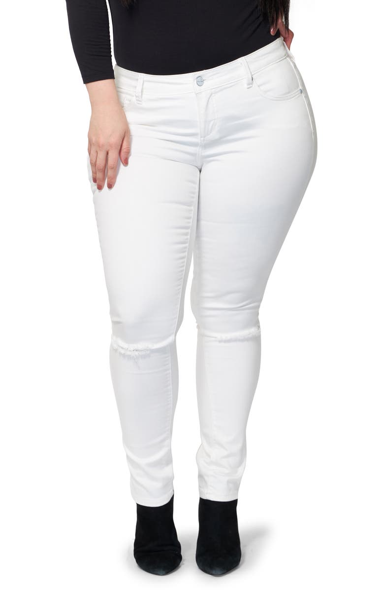 SLINK Jeans Ripped Skinny Jeans, Main, color, 