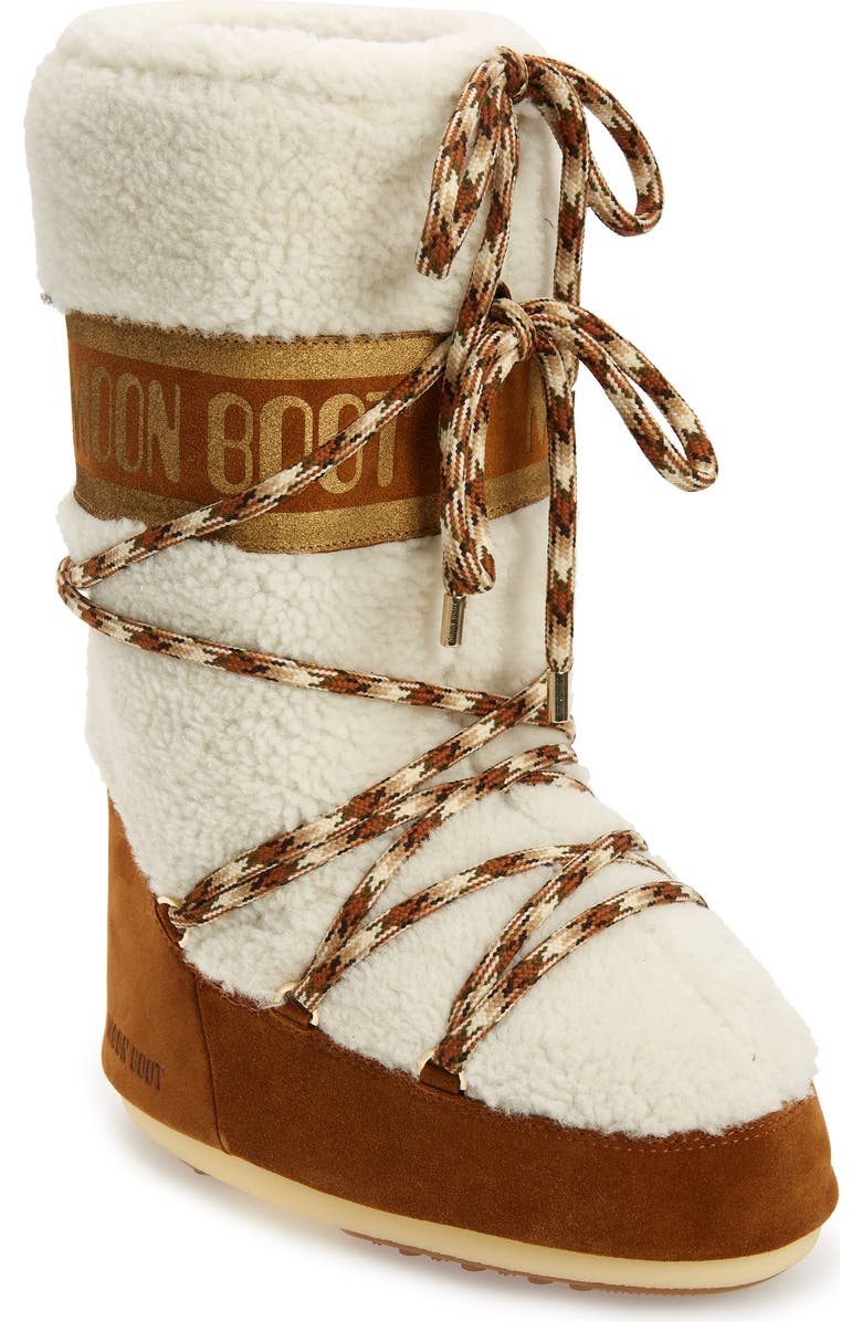 Moon Boot<sup>®</sup> Icon Genuine Shearling Boot, Main, color,