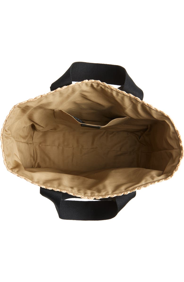 AllSaints Izzy Straw Tote, Alternate, color, Natural