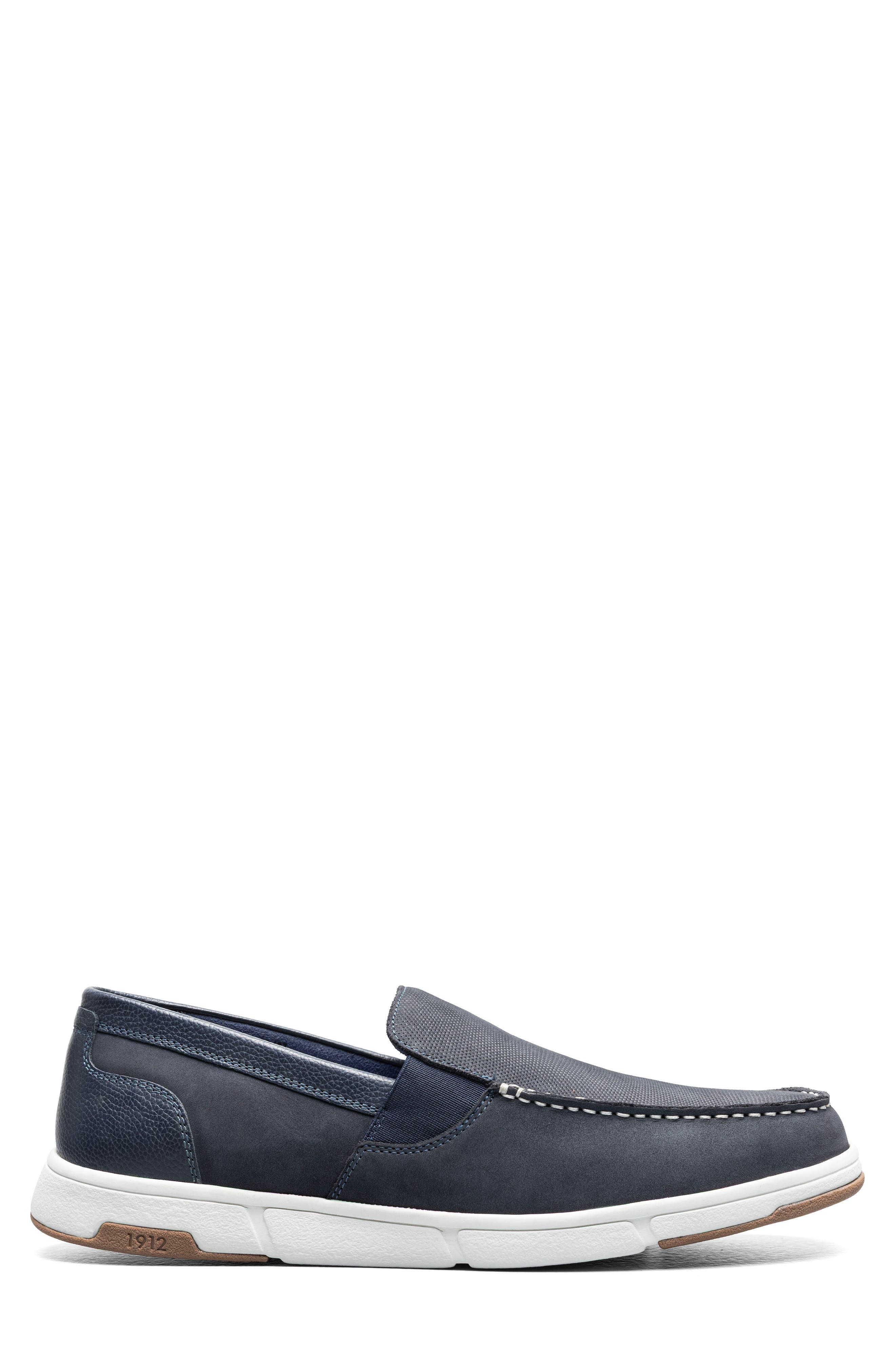 Luca Moc Toe Venetian Loafer - Wide Width Available, Alternate, color, NAVY MULTI
