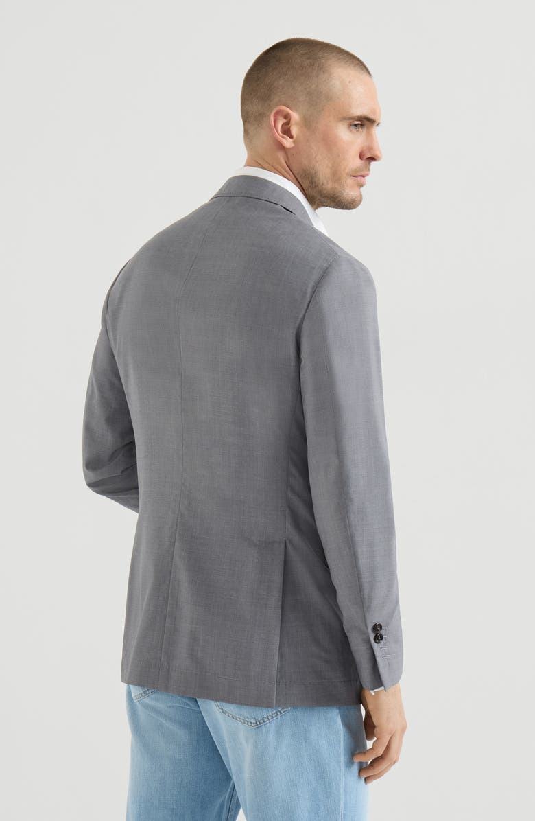 Brunello Cucinelli Deconstructed jacket in lightweight canvas, Alternate, color, 