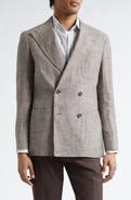 J. Mueser Waverly Double Breasted Linen Blazer