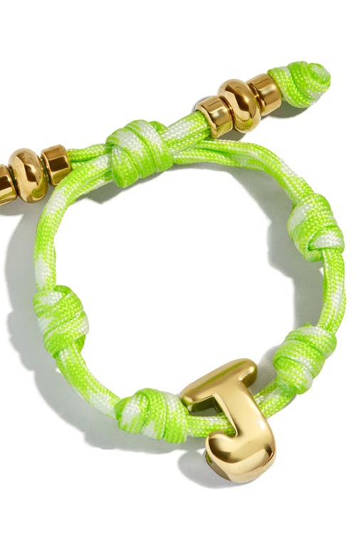 Baublebar Dive In Initial Bracelet In Green