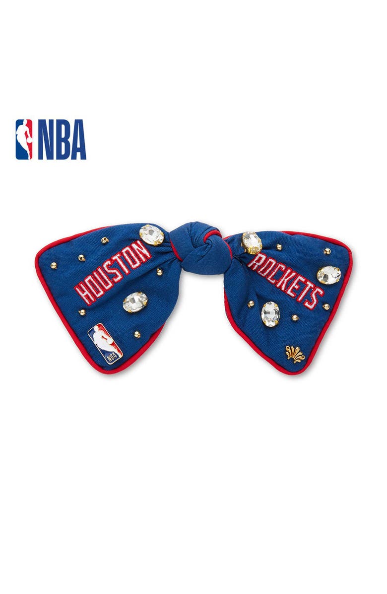 Lele Sadoughi NBA Houston Rockets Bow Barrette, Main, color, 