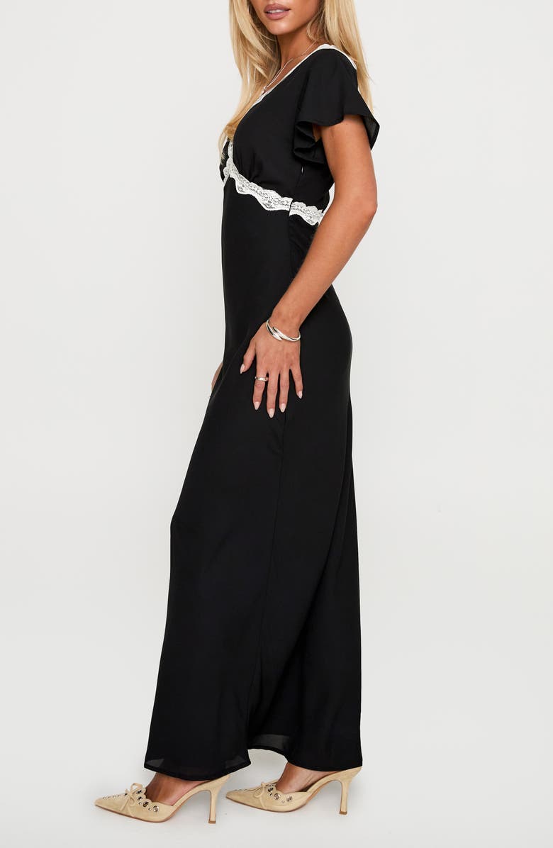 Princess Polly Barbarita Lace Maxi Dress, Alternate, color, Black