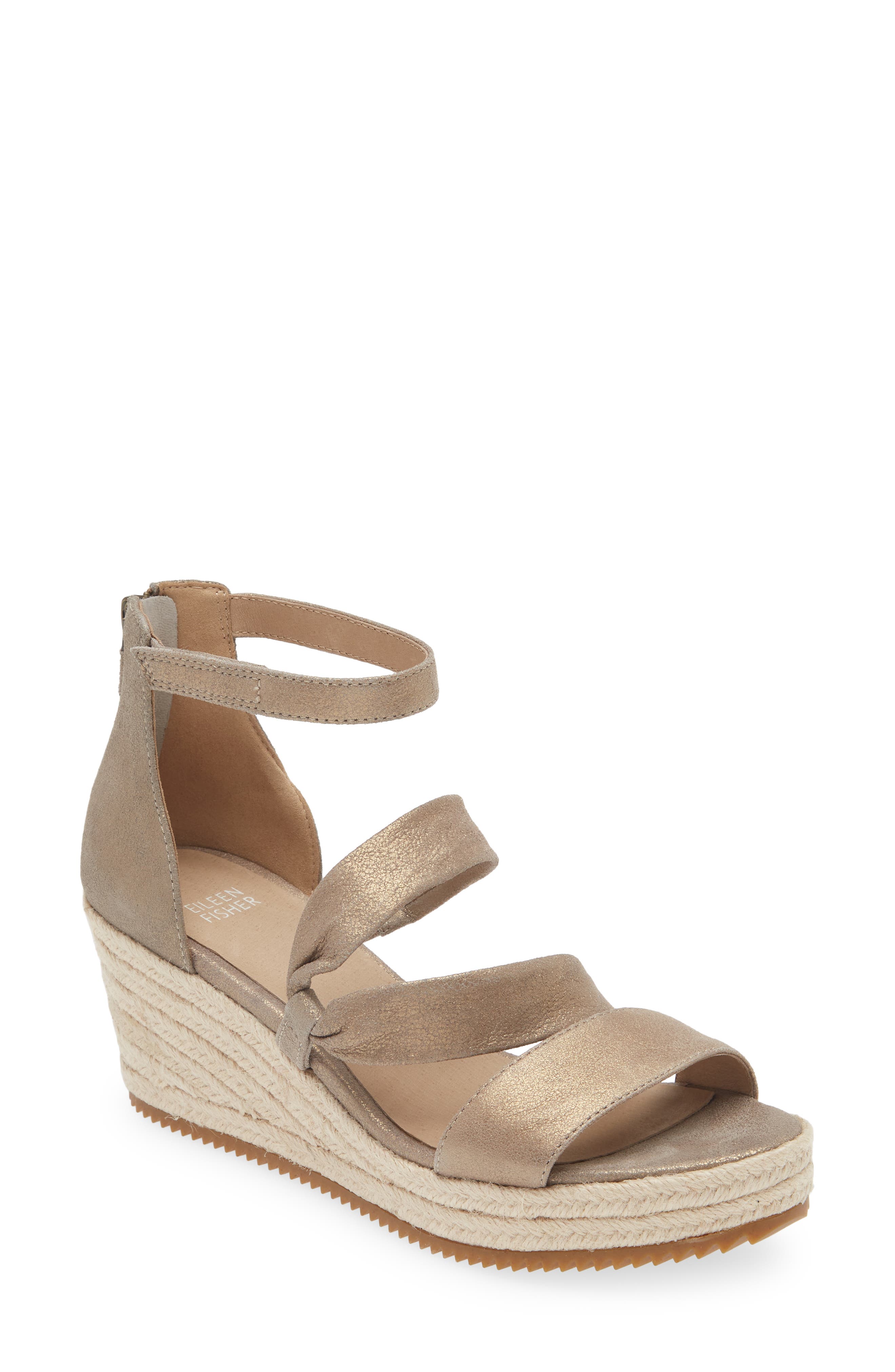 Eileen Fisher Wisp Espadrille Wedge Sandal, Main, color, 