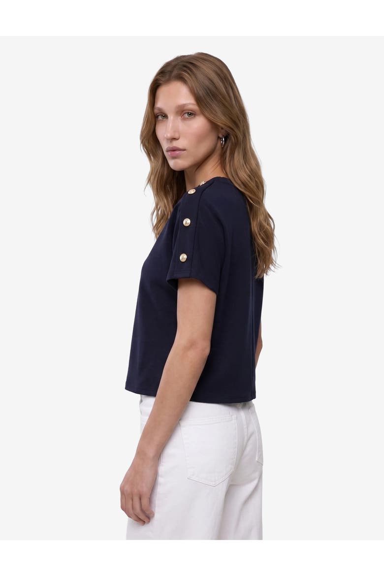 Short Sleeve Crew Neck T-Shirt, Alternate, color, NAVY