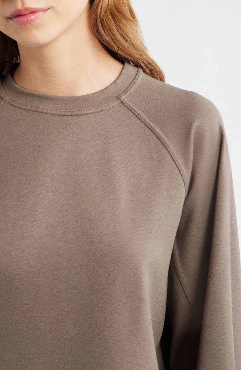 MANGO Florida Sweatshirt, Alternate, color, Medium Brown