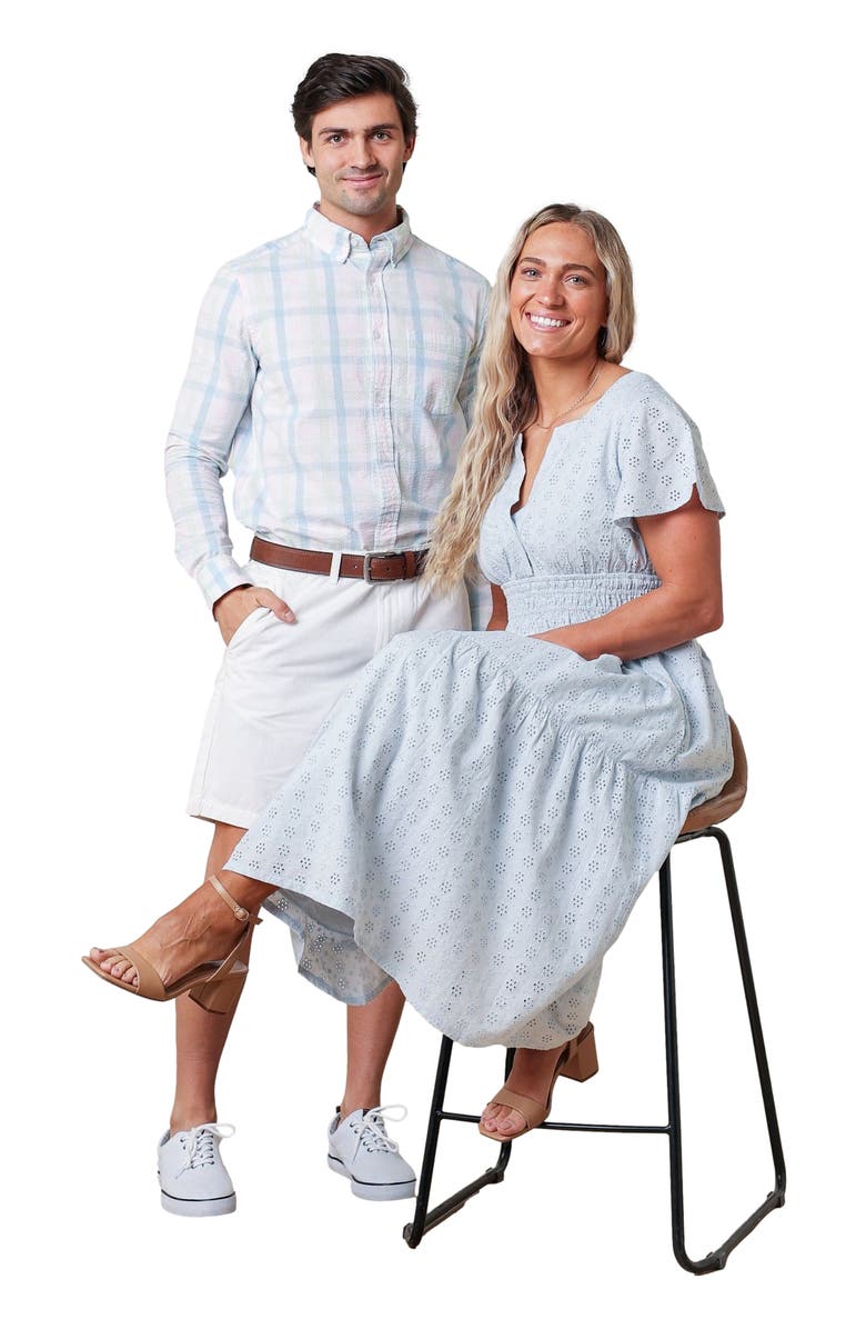 Hope & Henry Women's Organic Tiered Eyelet Dress, Alternate, color, 