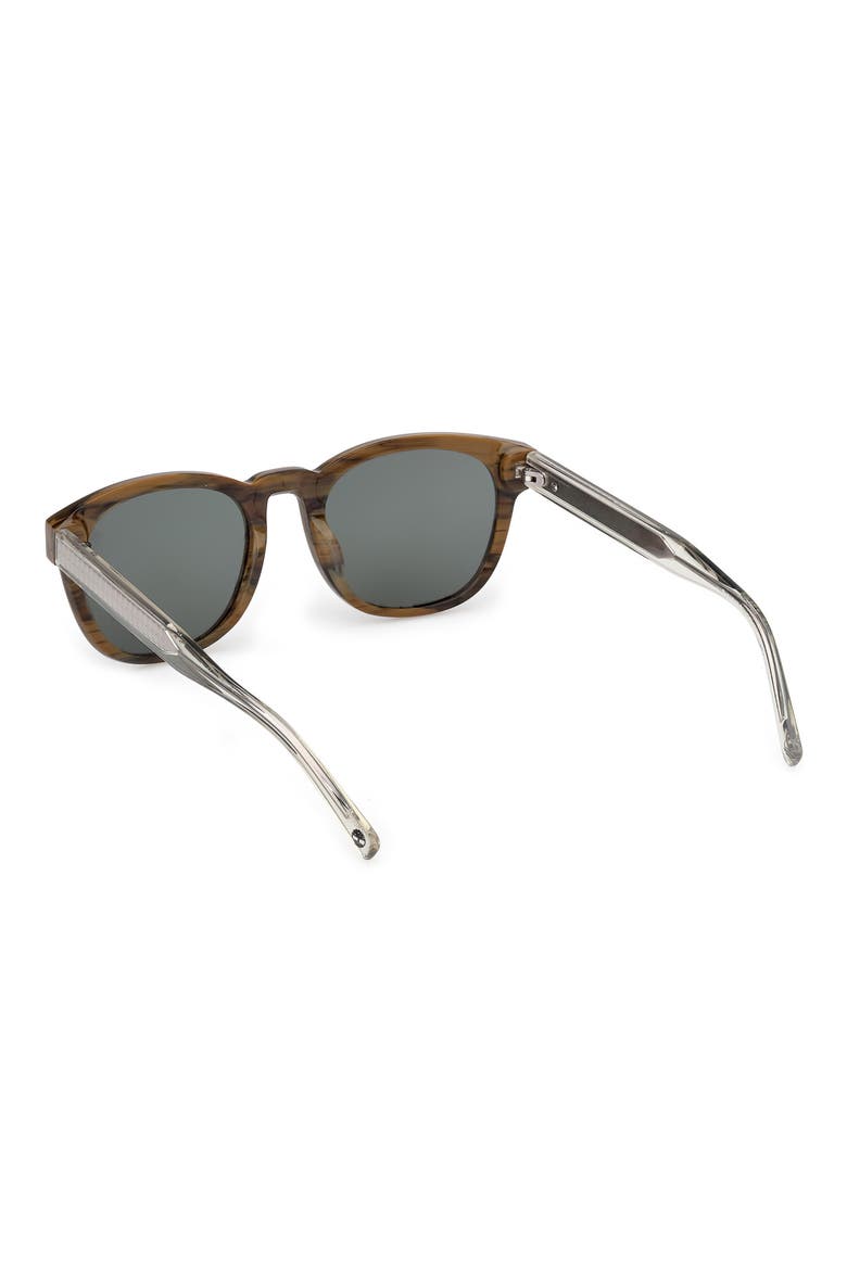 53mm Sunglasses, Alternate, color, SHINY DARK GREEN / GREEN