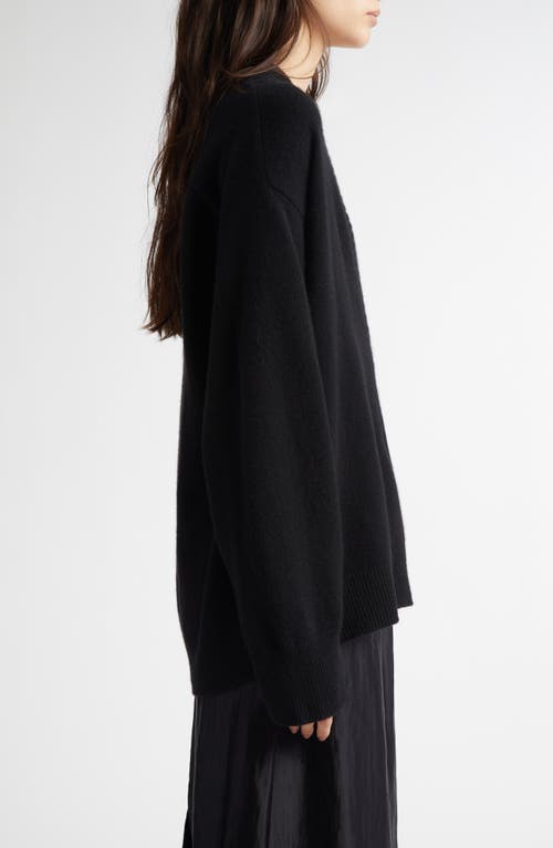 Shop Loulou Studio Loulou De Saison Sage Cashmere V-neck Sweater In Black