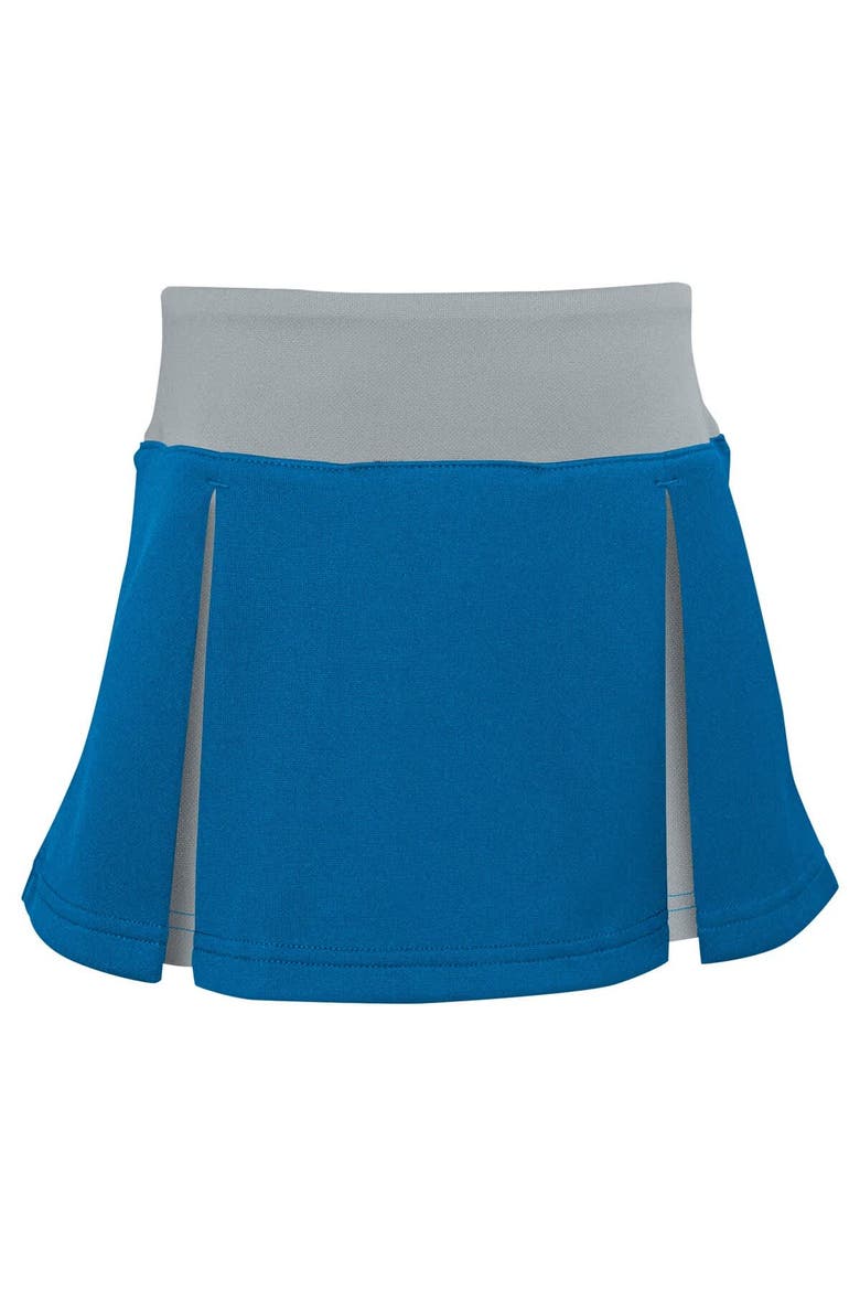 Girls Preschool Blue Detroit Lions Spirit Cheerleader Two-Piece Set with Bloomers, Alternate, color, Blue