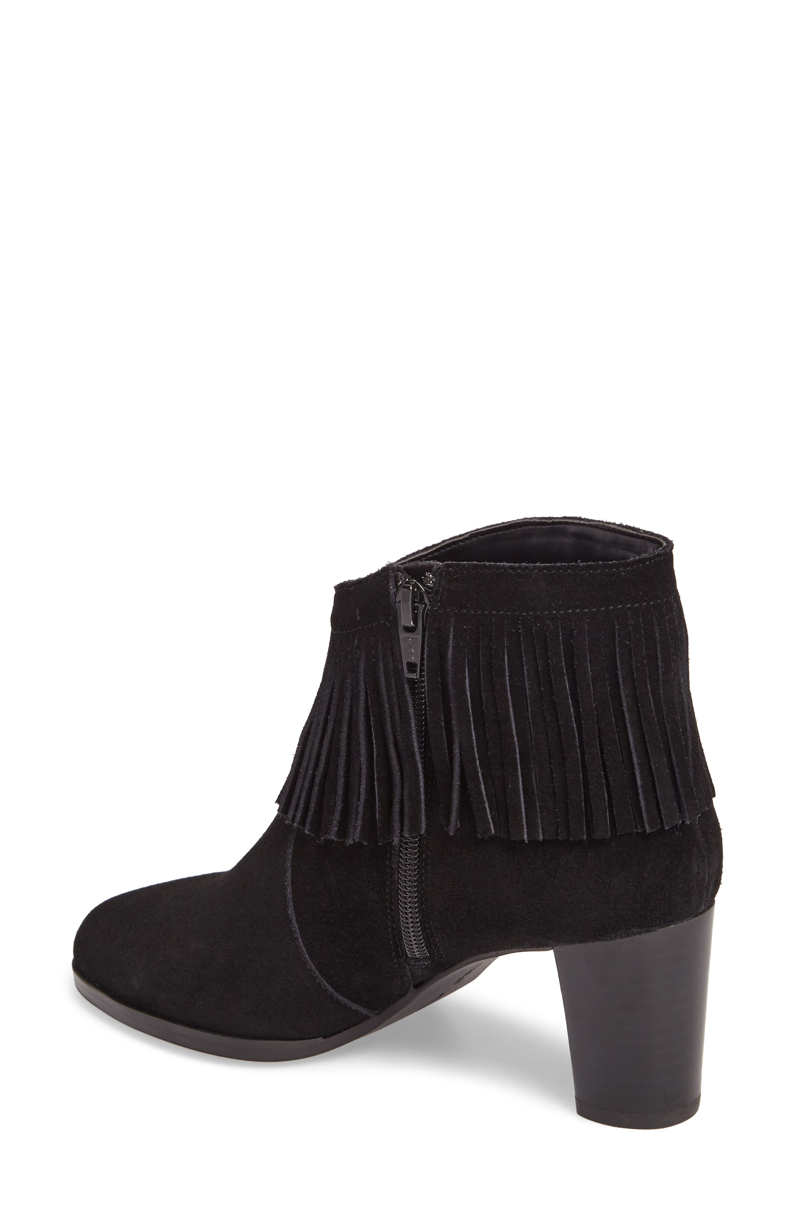 David Tate Misty Suede Western Fringe Bootie - Multiple Widths Available, Alternate, color, 