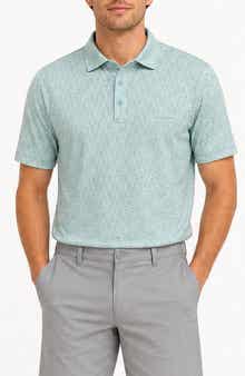 Watercolor Geo Performance Polo