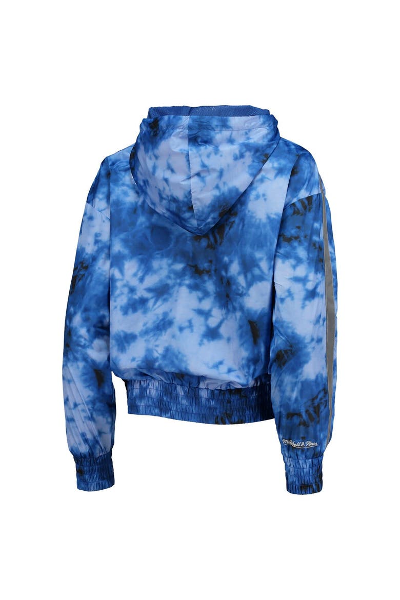 Women's Mitchell & Ness Navy Dallas Cowboys Galaxy Full-Zip Windbreaker Hoodie Jacket, Alternate, color, Navy