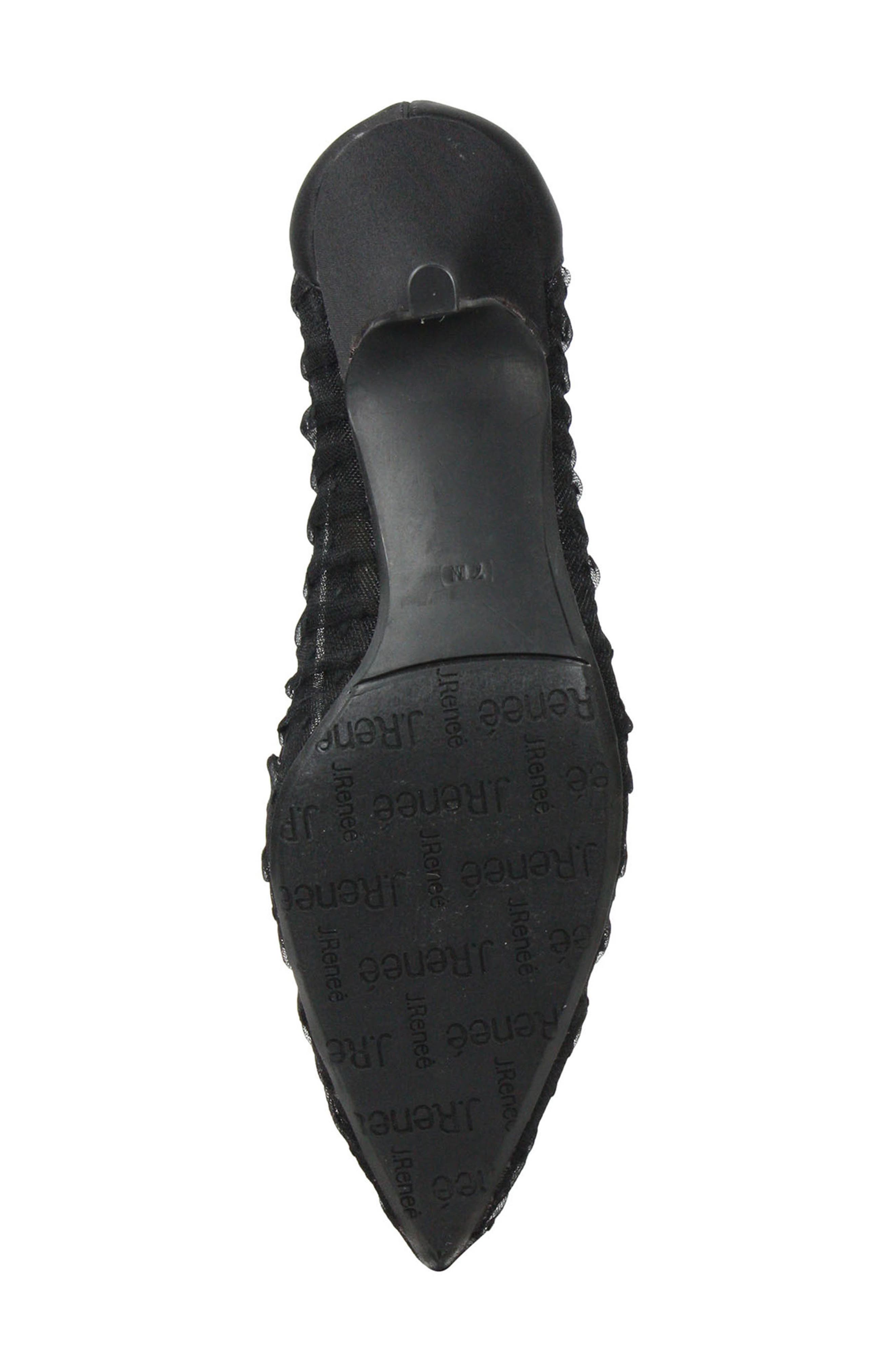 Ellian Pump, Alternate, color, BLACK SHEER FABRIC