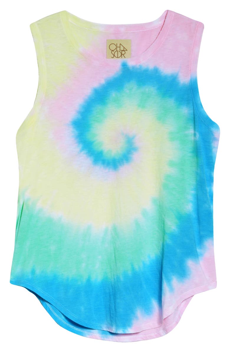Chaser Tie Dye Shirttail Tank, Alternate, color, 