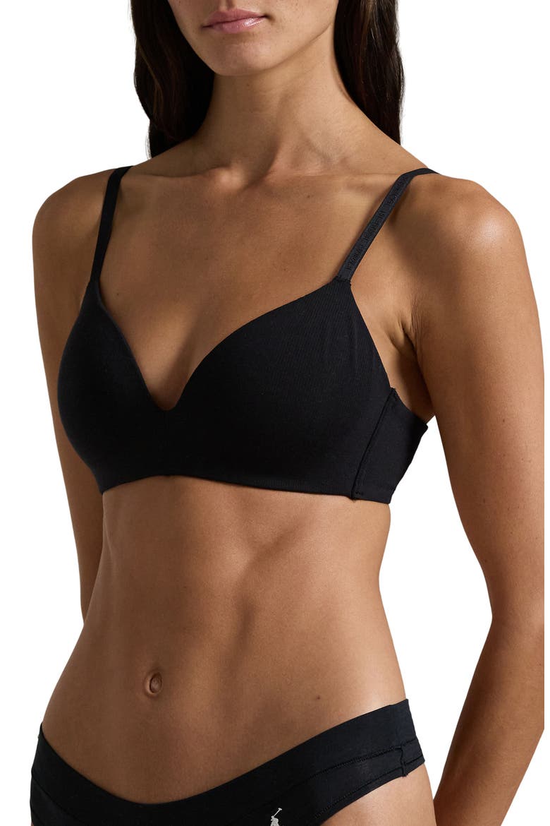 Wireless Plunge Bra, Alternate, color, ONYX