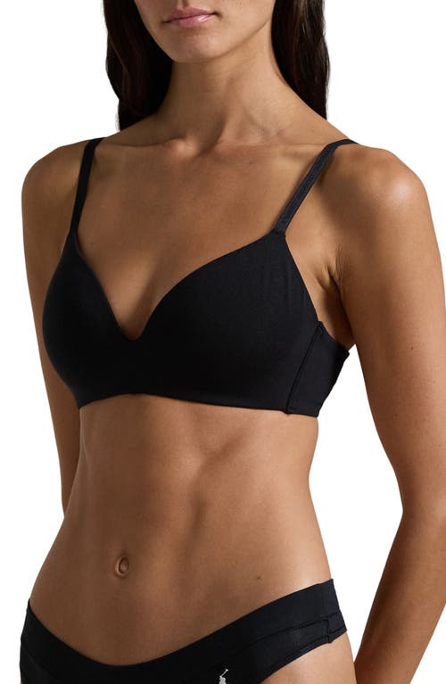 Polo Ralph Lauren Wireless Plunge Bra In Black