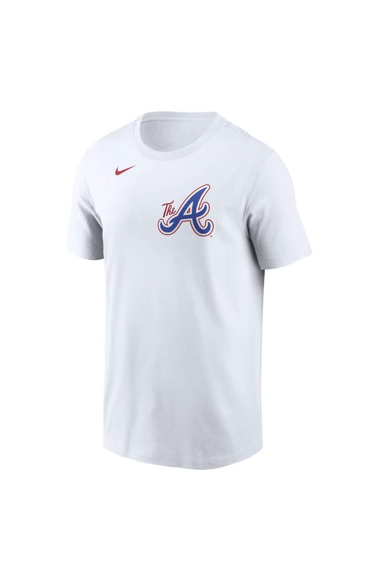 Nike Men's Nike Ozzie Albies White Atlanta Braves 2024 City Connect Fuse Name & Number T-Shirt, Alternate, color, 