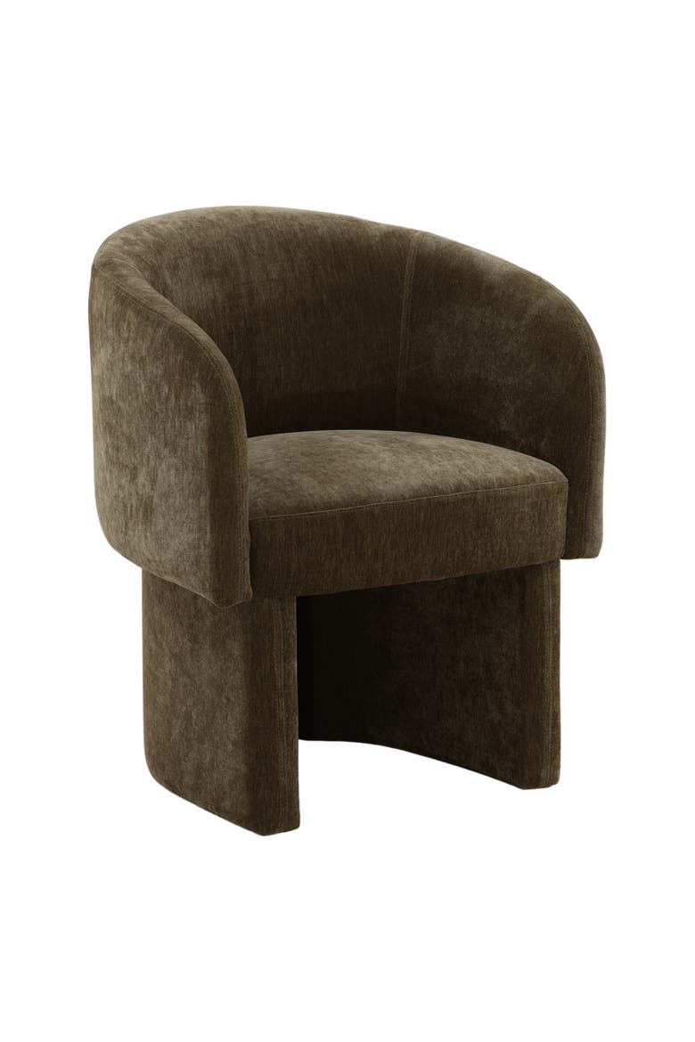 Ysabel Velvet Dining Chair, Main, color, Olive
